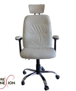 White office high back chair